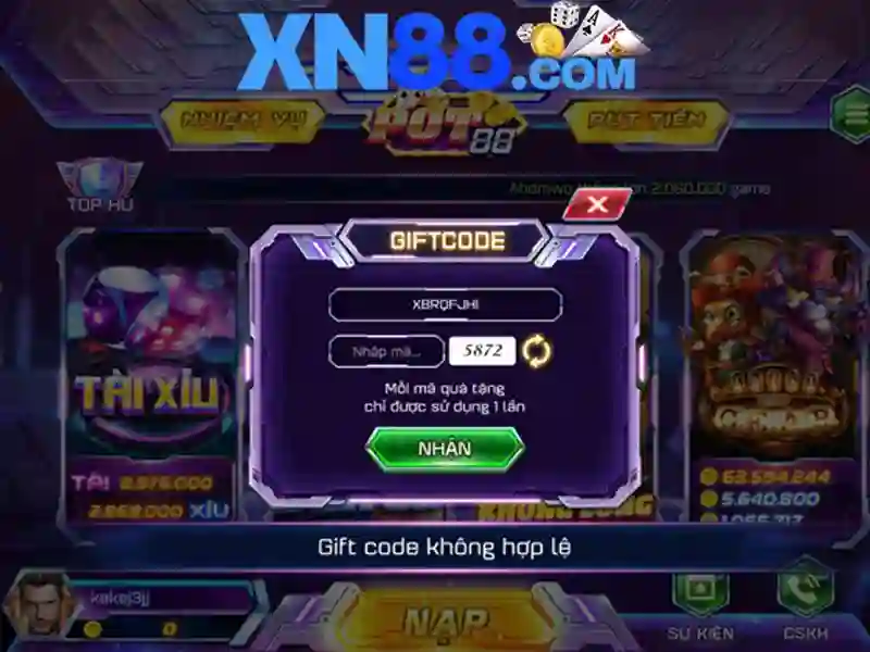 Huong dan buoc nhap so tien khi nap tien XN88